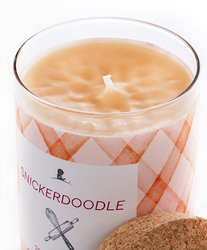 Snickerdoodle Scent 24oz Candle with Cork Lid